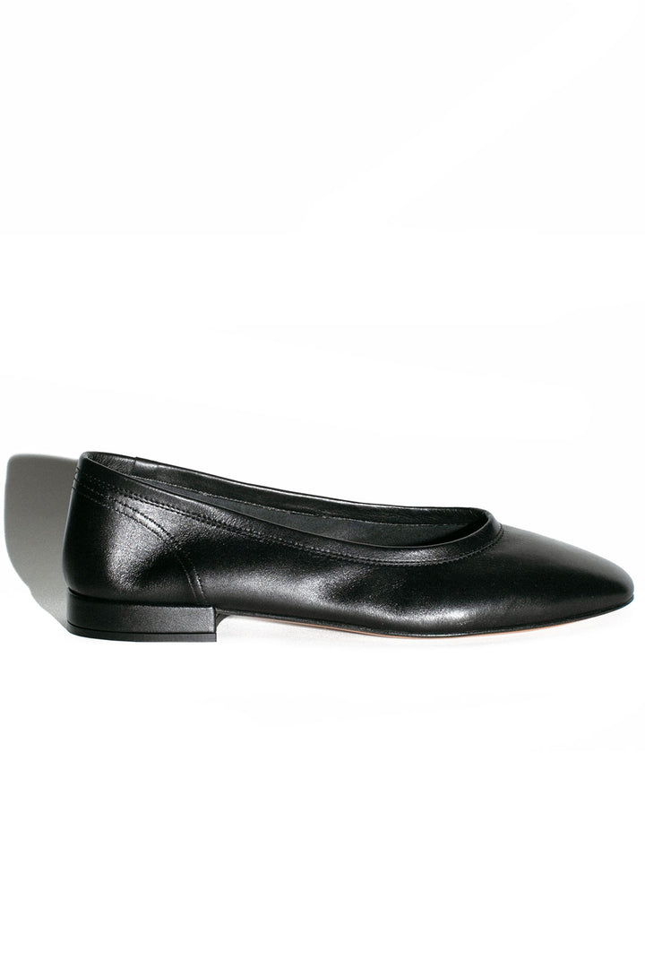 Maryam Nassir Zadeh - Black Calf Serafina Flat – BONA DRAG