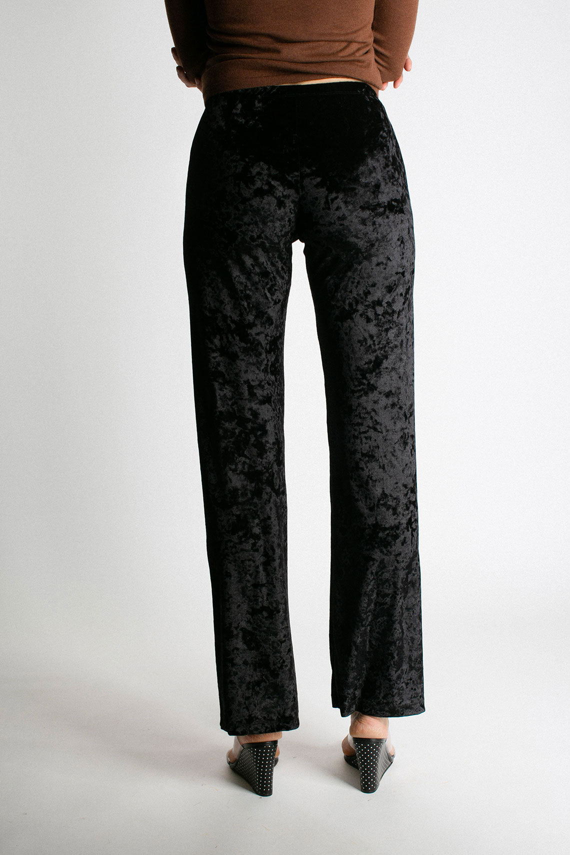Maryam Nassir Zadeh - Black Crushed Velvet Dance Pant – BONA DRAG