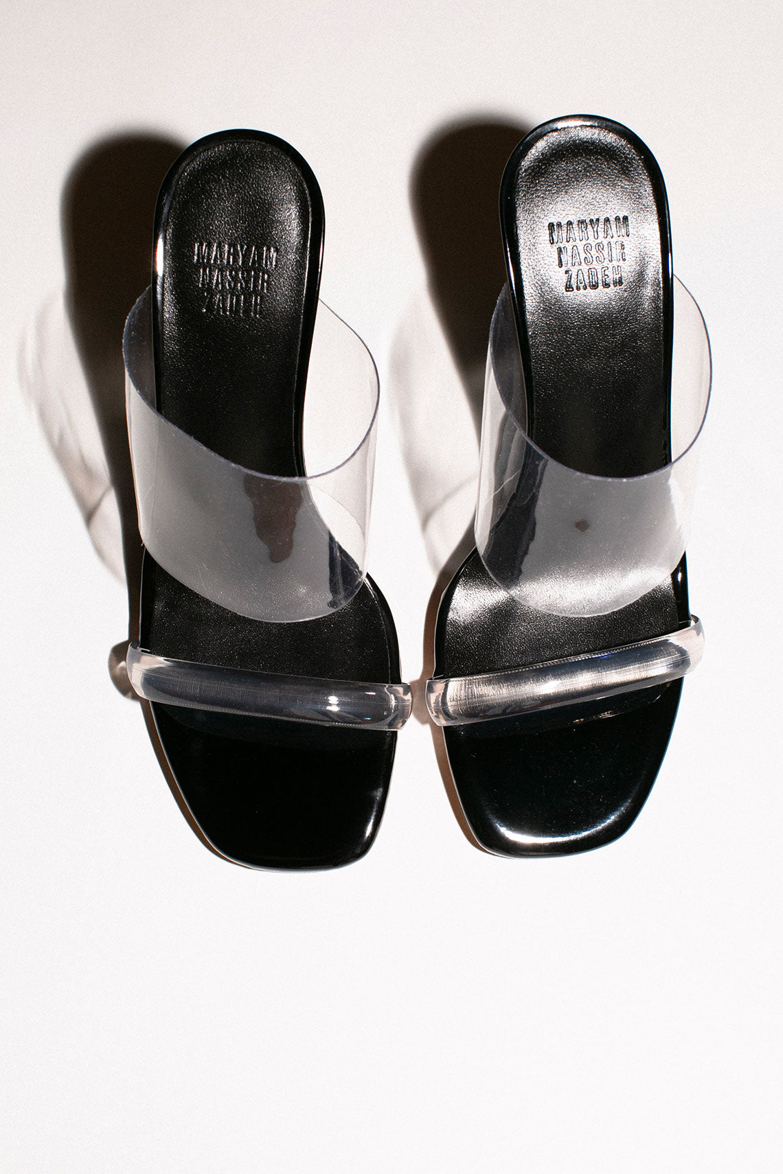 Maryam Nassir Zadeh - Black Patent Olympia Wedge – BONA DRAG