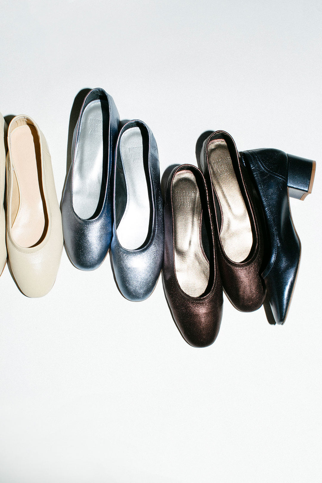 Maryam Nassir Zadeh - Metallic Deep Brass Serafina Flat – BONA DRAG