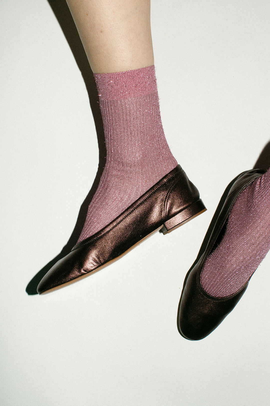 Maryam Nassir Zadeh - Metallic Deep Brass Serafina Flat – BONA DRAG