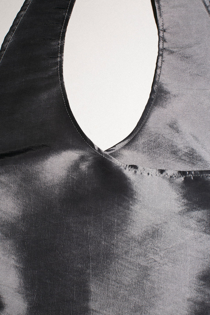 Maryam Nassir Zadeh - Graphite Taffeta Lara Tote – BONA DRAG