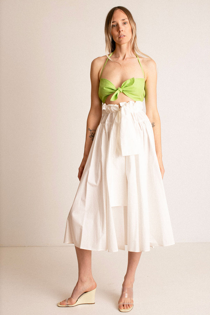 SALE 30% OFF - Maryam Nassir Zadeh - White Carlita Skirt – BONA DRAG