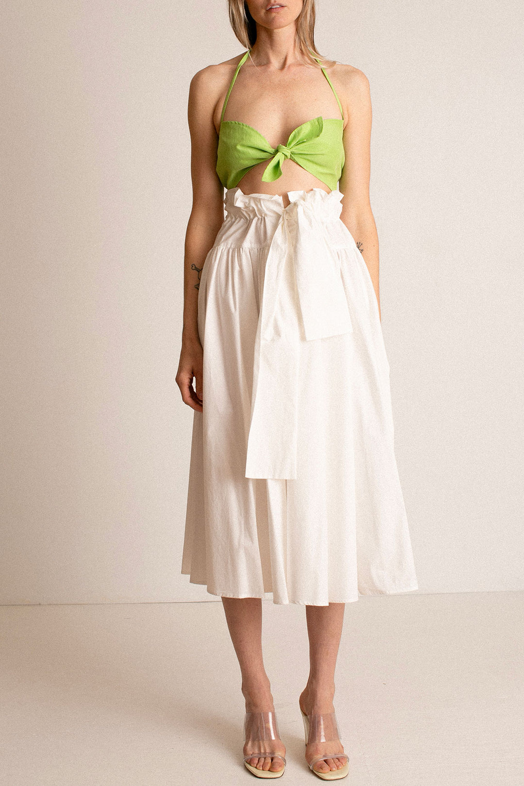 24SS 完売品　マークアンドロナ　ACD Pleats Skirt 白 SALE 30% OFF - Maryam Nassir Zadeh - White Carlita Skirt – BONA DRAG