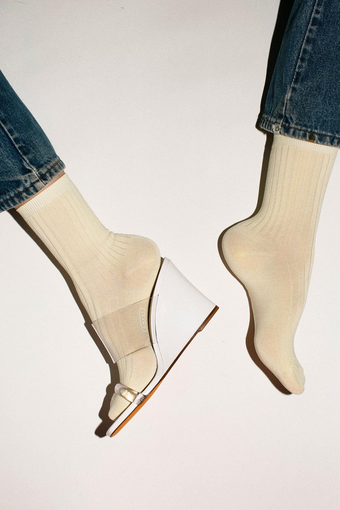 Maryam Nassir Zadeh - White Olympia Wedge – BONA DRAG
