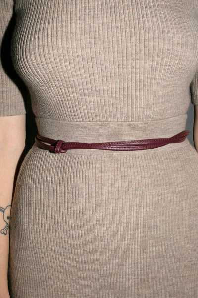 Burgundy Loop Belt