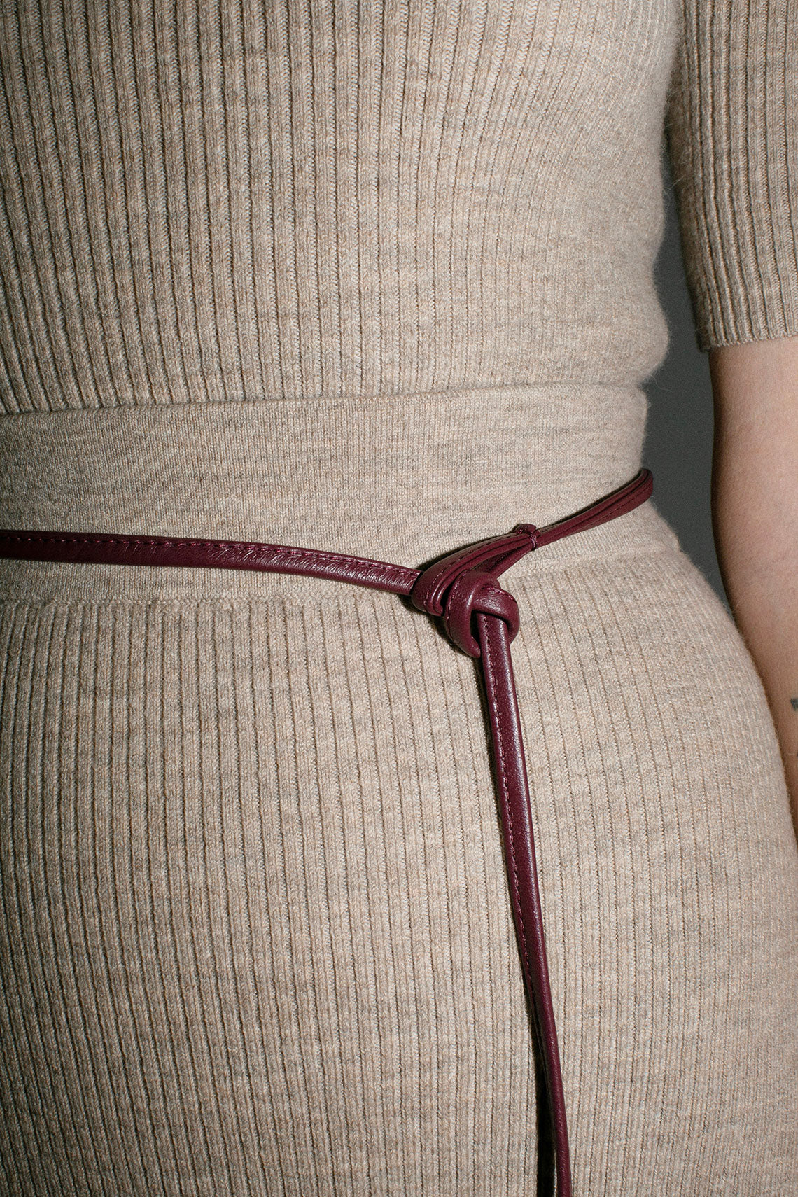 Burgundy Loop Belt