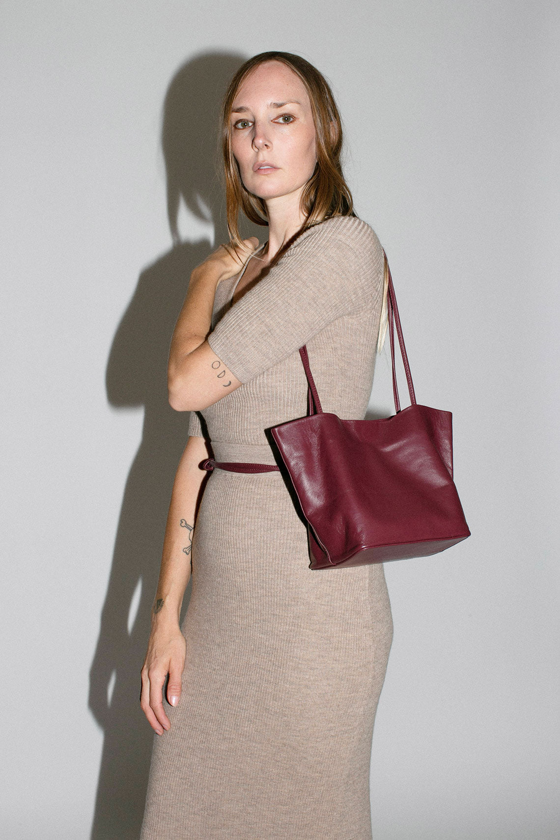 Burgundy Relaxed Basket