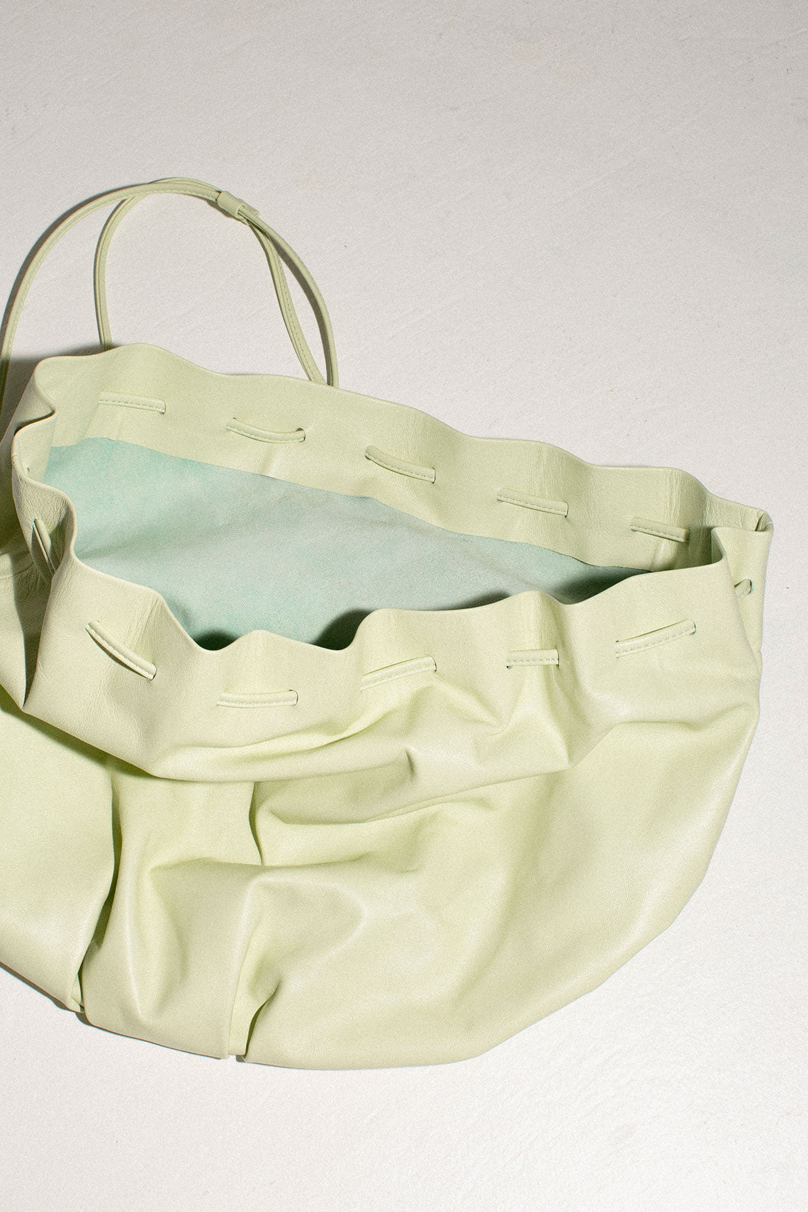 Mint Pleated Balloon Bag