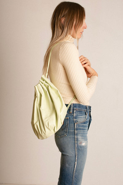 Mint Pleated Balloon Bag