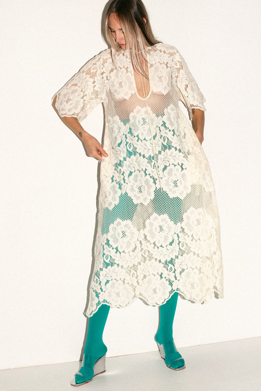 Mr. Larkin - Ivory Lace Lola Dress BONA DRAG Mr. Larkin - Ivory Lace Lola Dress BONA DRAG
