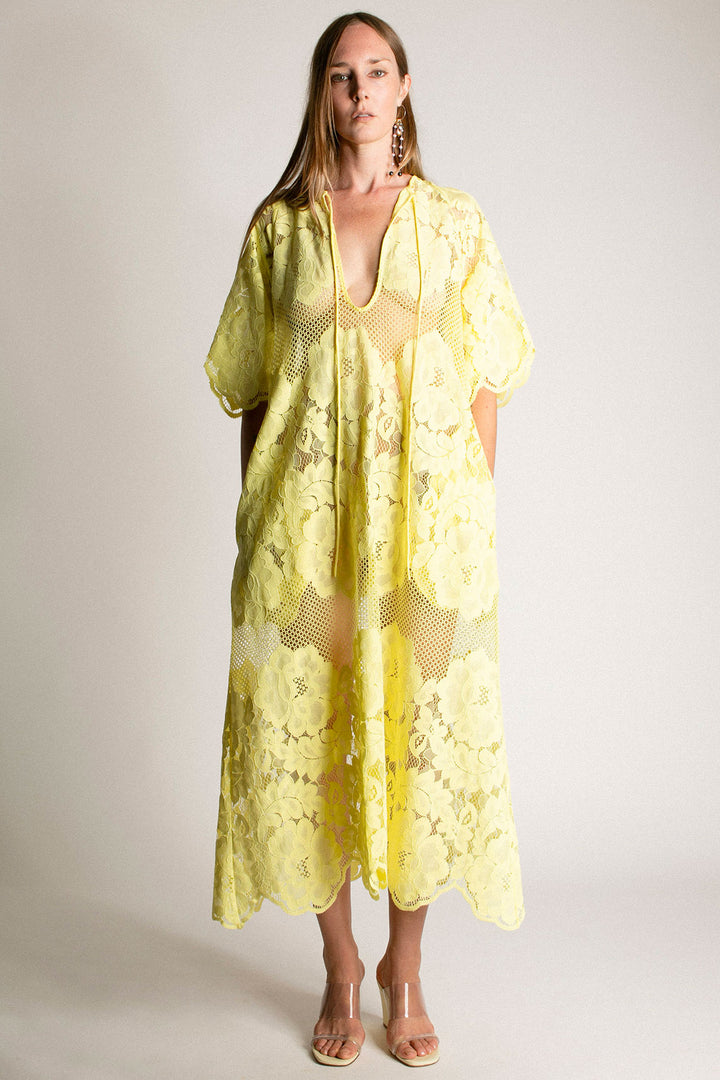 Mr. Larkin - Lemon Lola Lace Dress – BONA DRAG