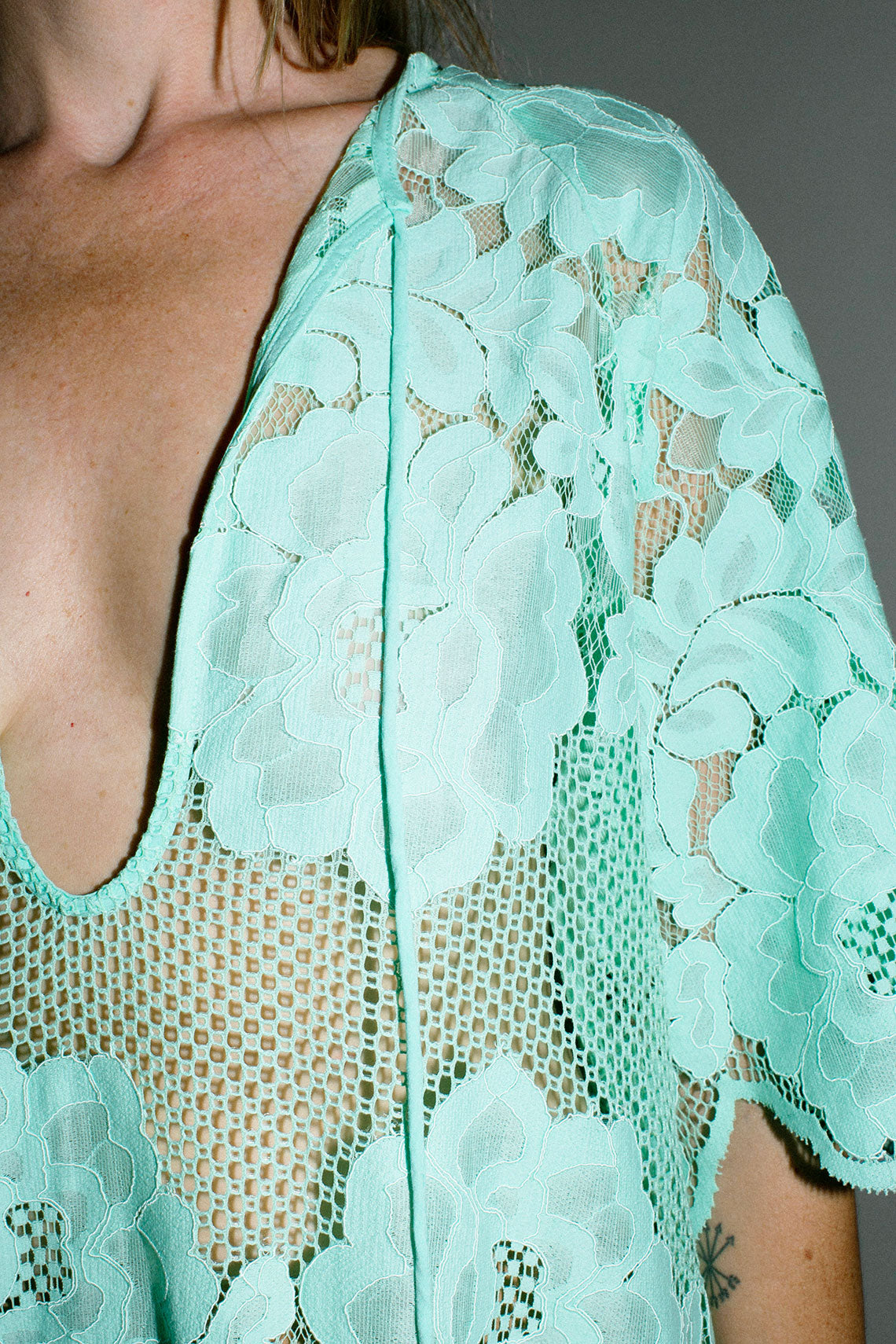 Seafoam Lace Lola Dress