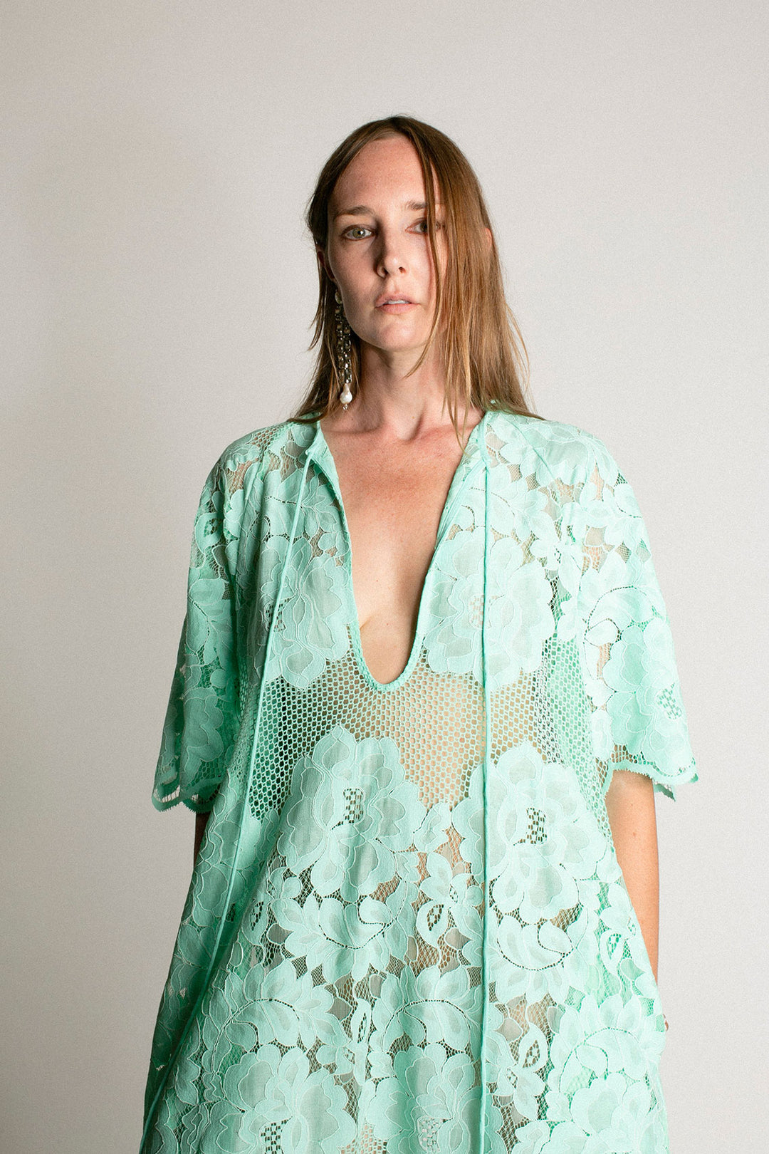 Mr. Larkin - Seafoam Lace Lola Dress  BONA DRAG