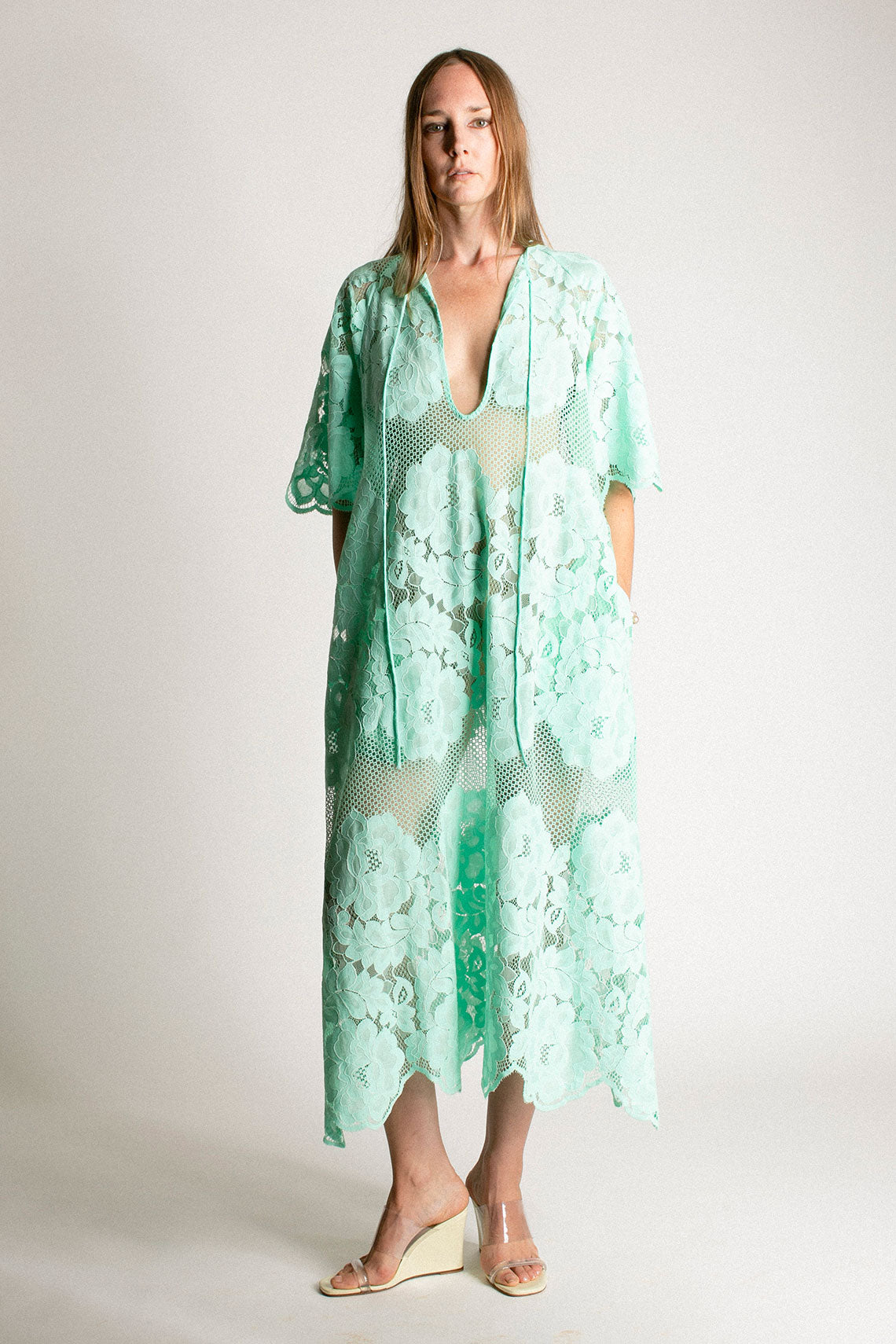 Seafoam Lace Lola Dress