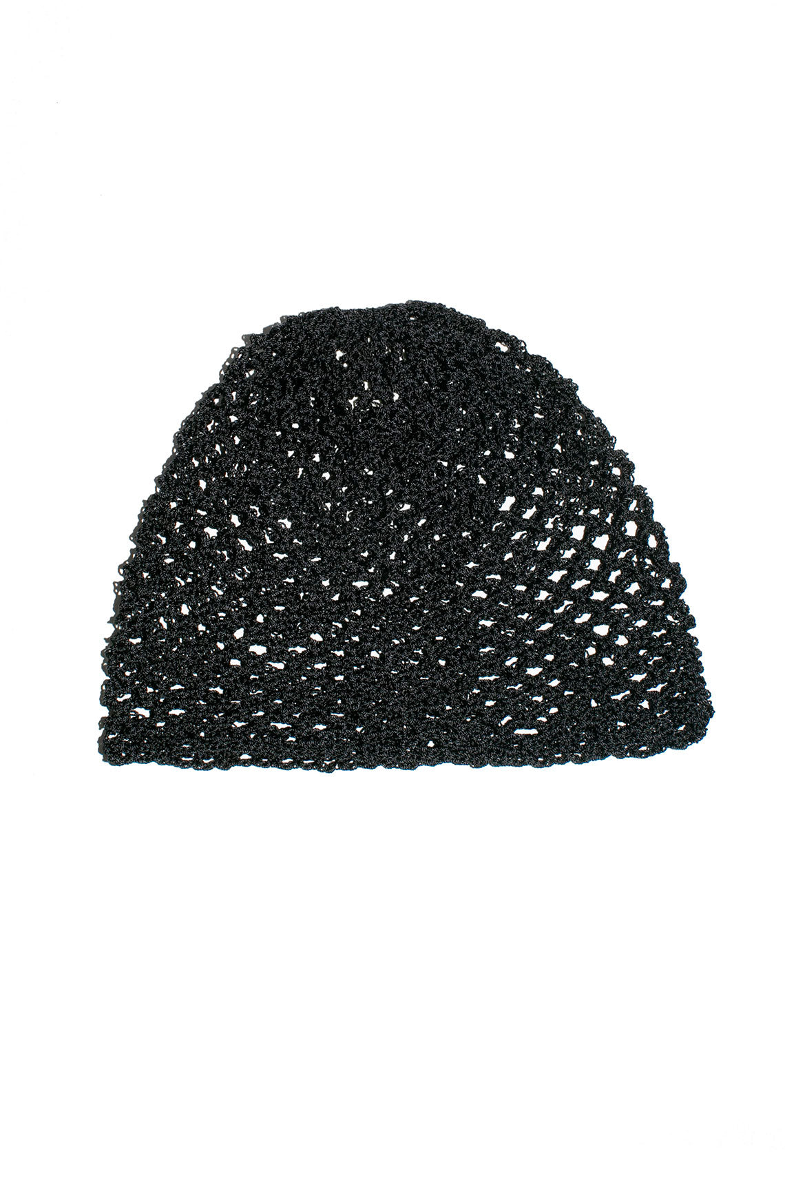 Black Crochet Cap