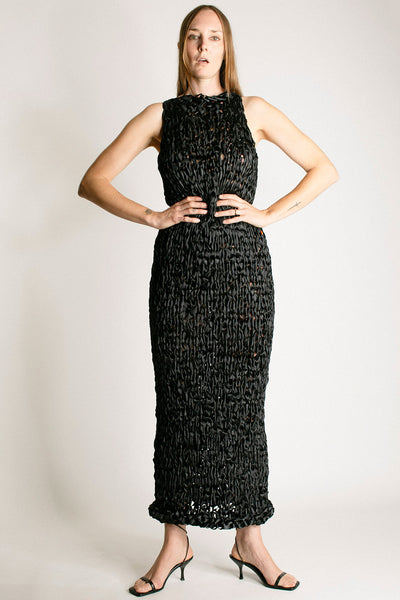 Black Ribbon Gown