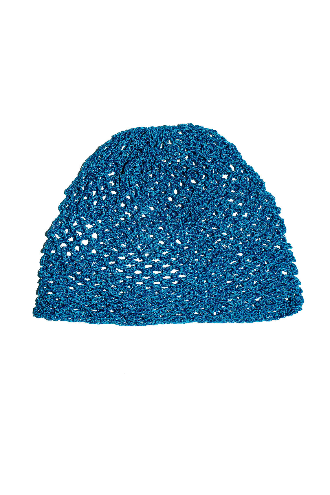 Teal Crochet Cap