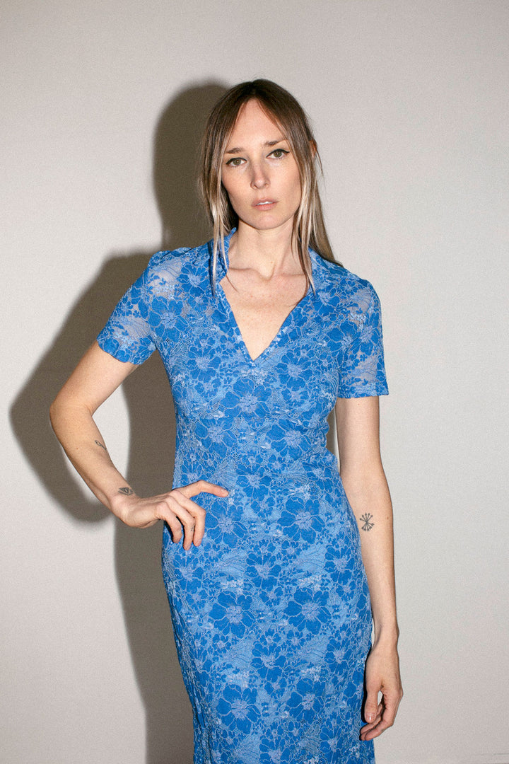 No.6 - Blue Lace Karolin Dress BONA DRAG No.6 - Blue Lace Karolin Dress BONA DRAG