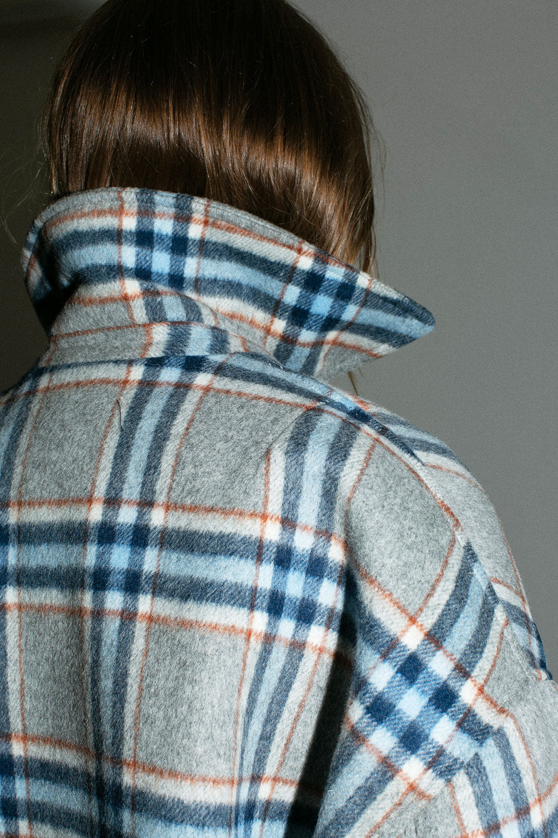 Blue & Rust Plaid Wicke Jacket