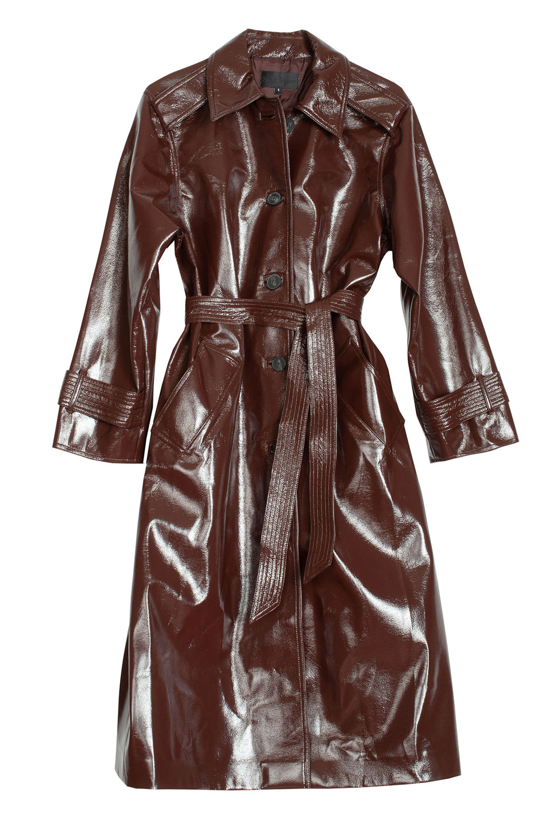 No.6 - Bordeaux Mia Trench – BONA DRAG