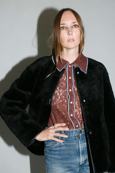 Chocolate Lace Anaise Top