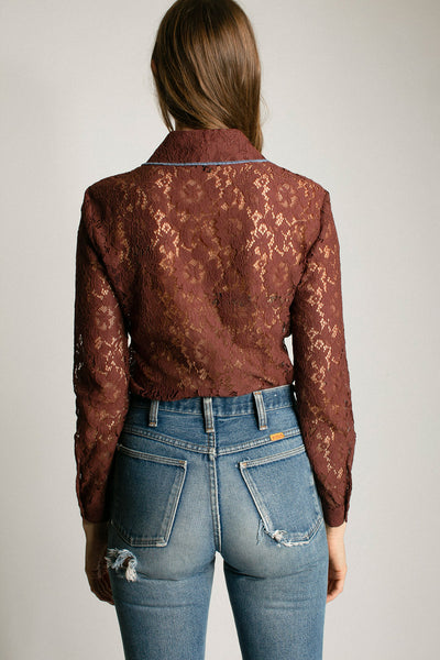Chocolate Lace Anaise Top