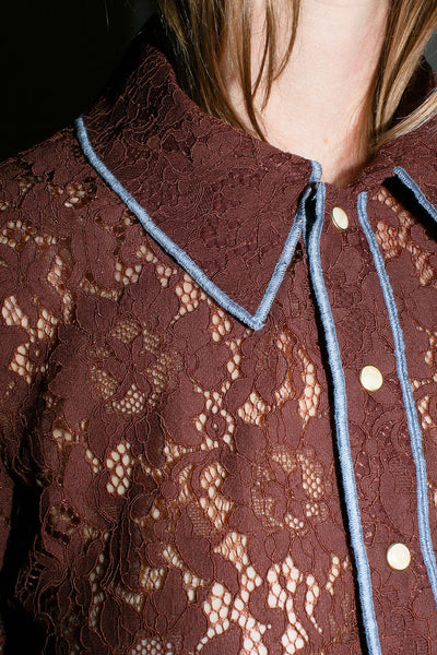 Chocolate Lace Anaise Top