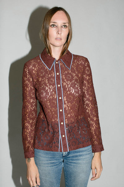 Chocolate Lace Anaise Top