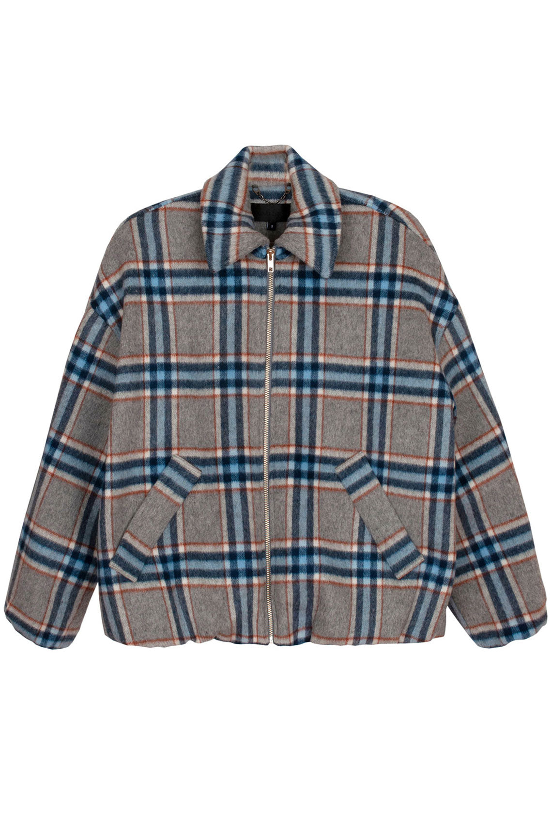 Blue & Rust Plaid Wicke Jacket