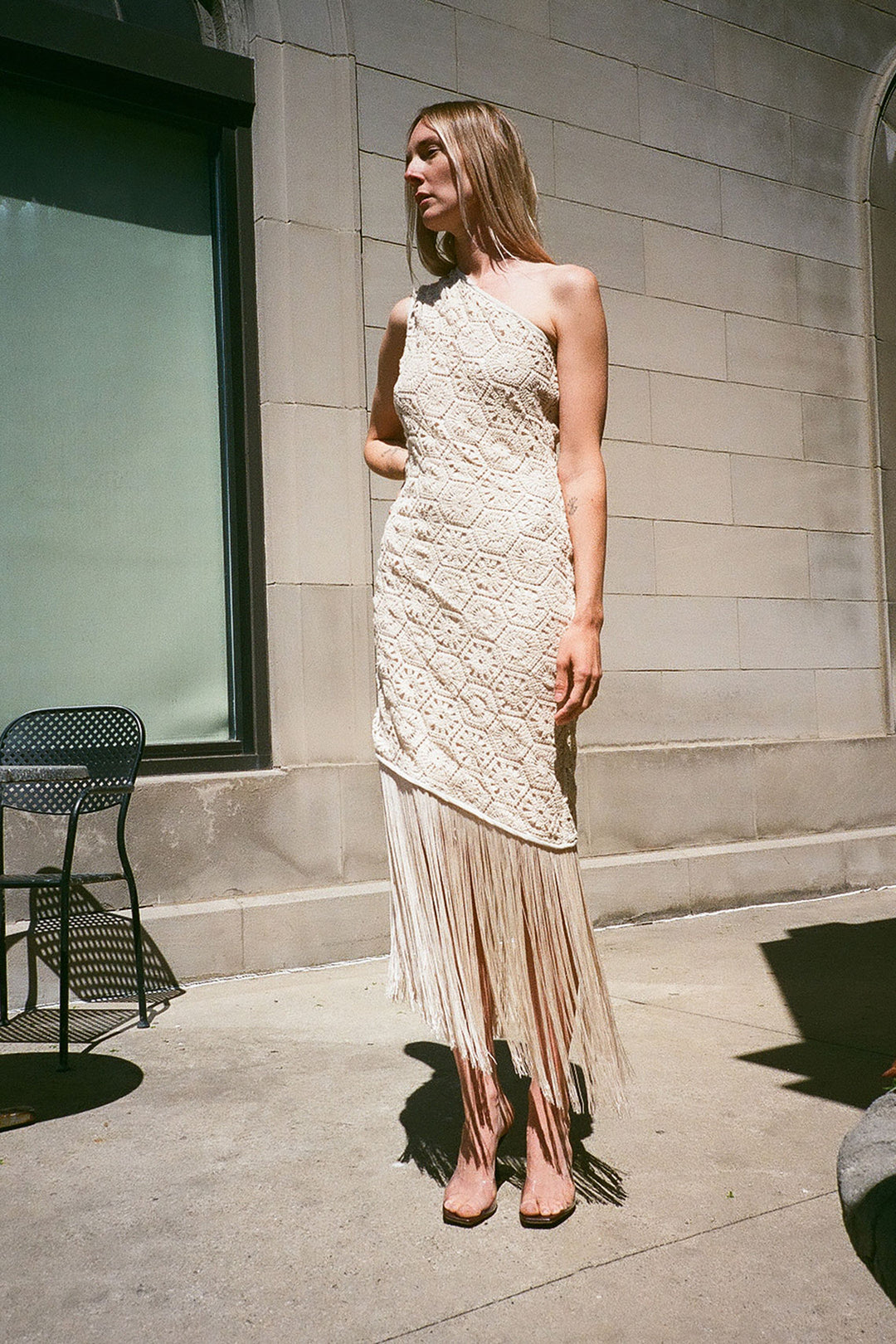 crochet fringe dress SALE 80% OFF - Nomia