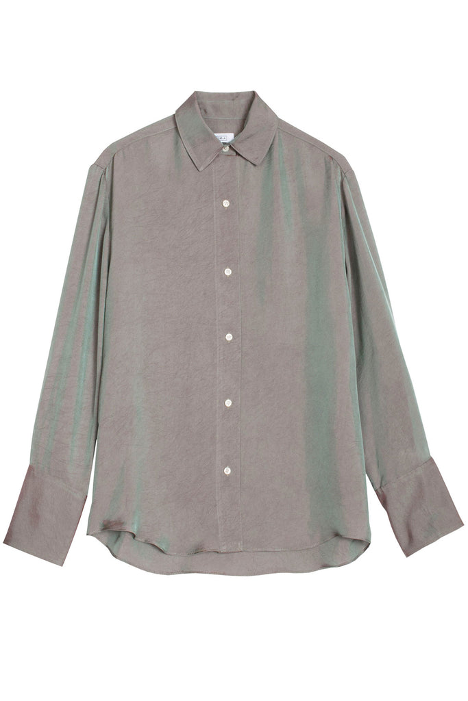 iridescent dress shirt Iridescent Fleur Long Sleeve Dress Shirt Black / 4X