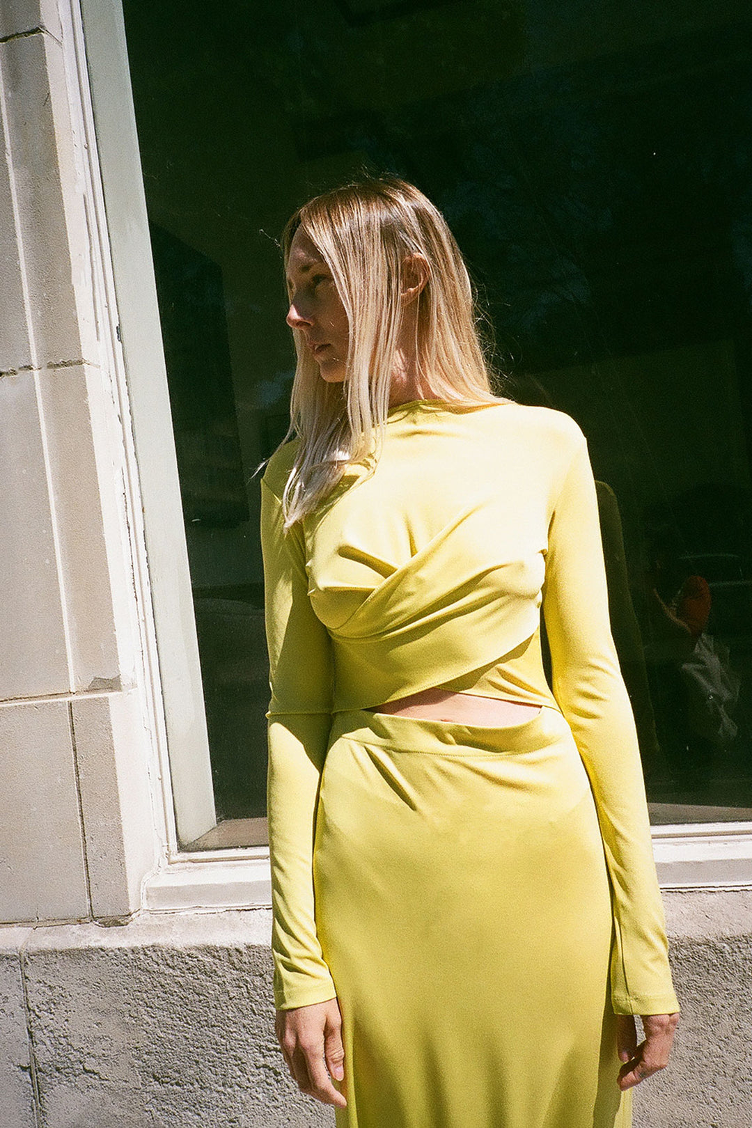 SALE 60% OFF - Nomia - Lemon Cross Front Maxi Dress  BONA DRAG