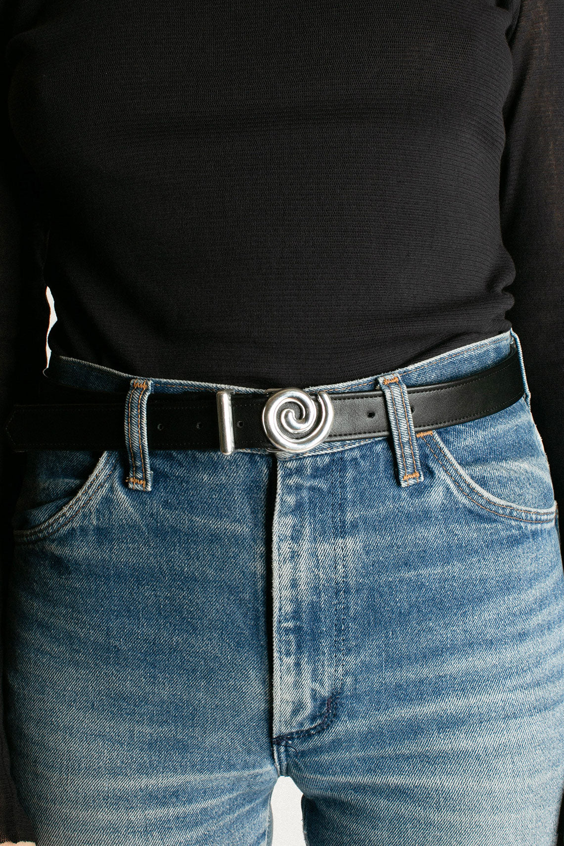 Silver Spiral Belt