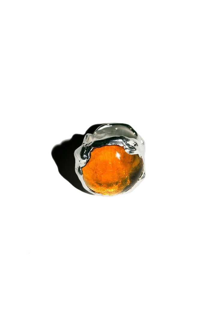 Simuero - Silver with Orange Atolon Ring – BONA DRAG