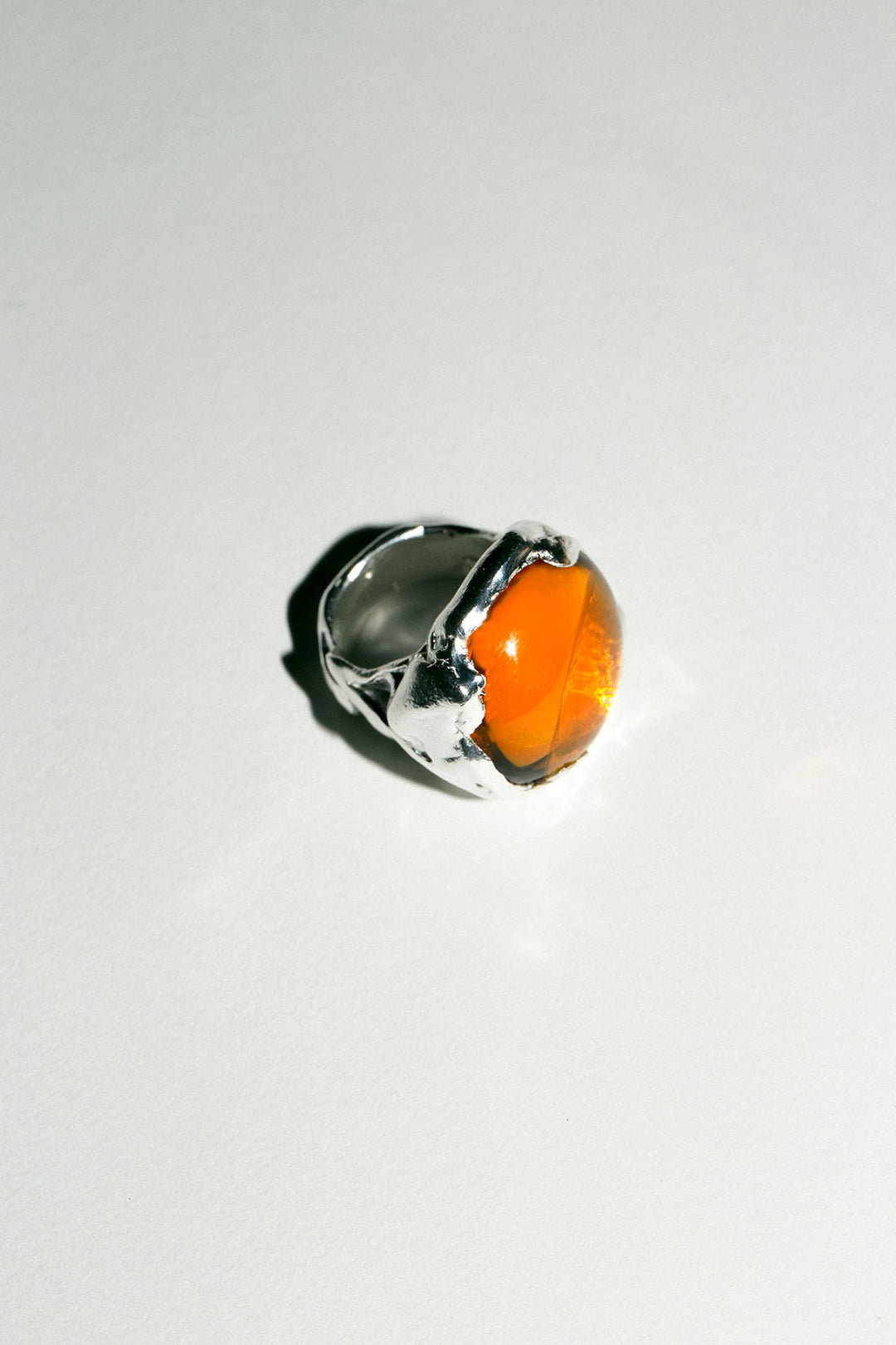 Simuero - Silver with Orange Atolon Ring – BONA DRAG