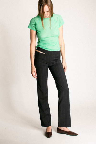 Navy Suit Stripe Saba Pant