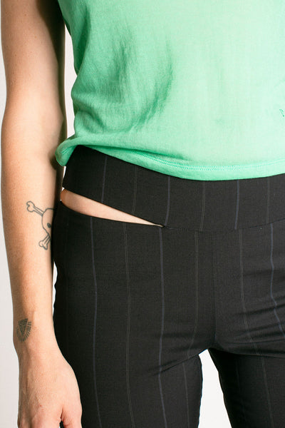 Navy Suit Stripe Saba Pant