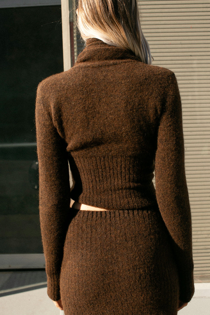 SALE 20% OFF - Paloma Wool - Brown Fico Knit Top – BONA DRAG
