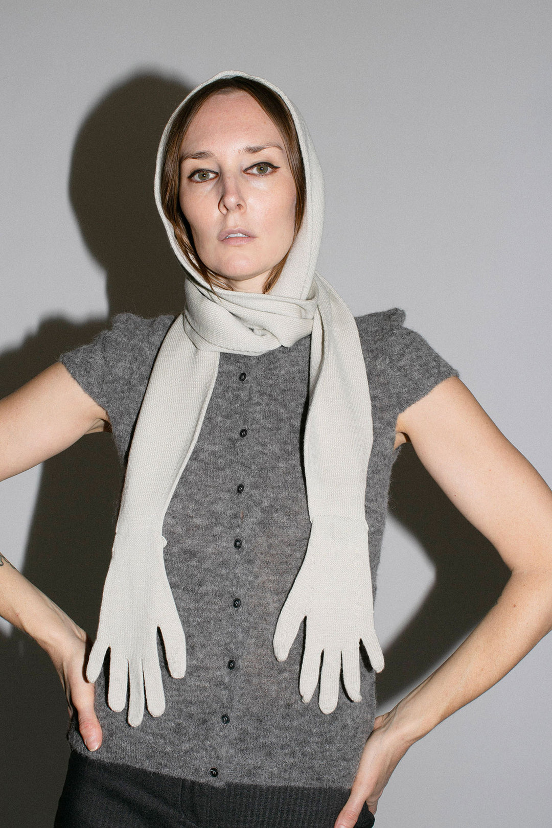 Paloma Wool - Grey Flauta Hand Scarf – BONA DRAG