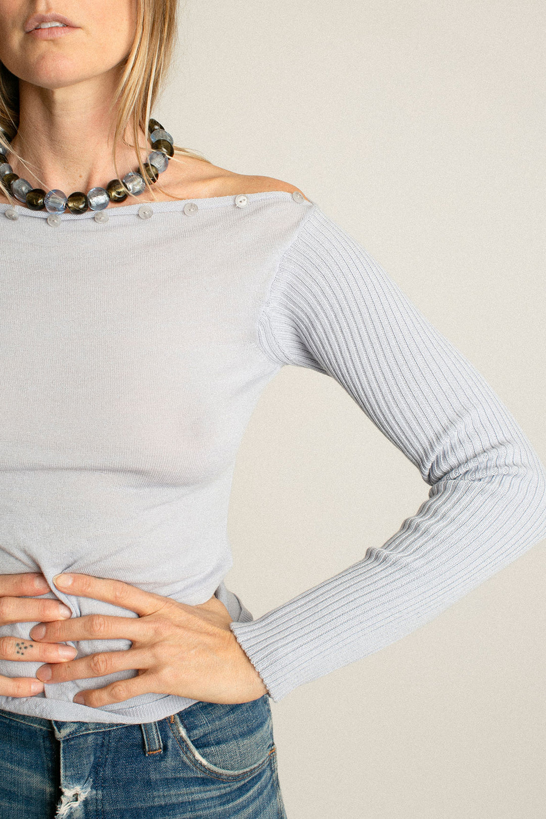 Paloma Wool - Pale Blue Paquita Knit – BONA DRAG