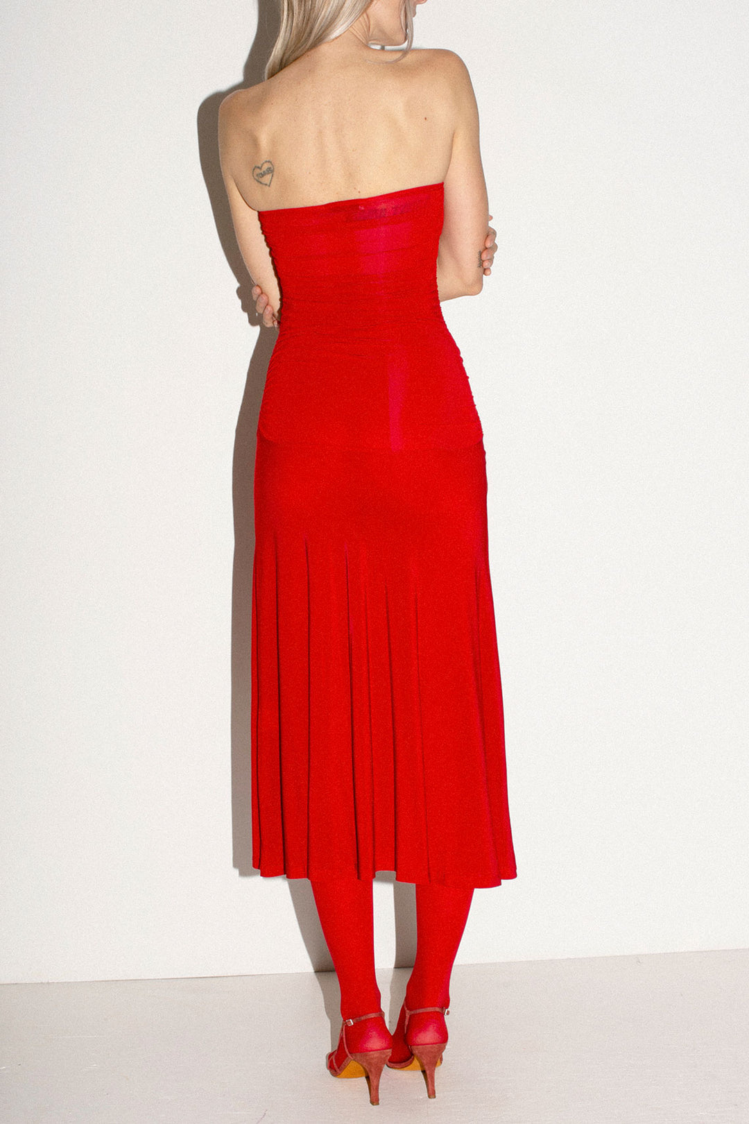 open lace back dress Museo Dress