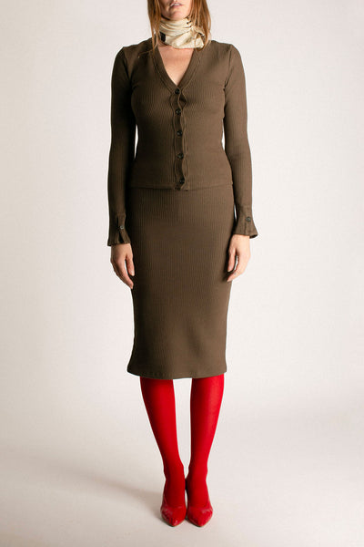 Brune Cassatt Rib Cardigan