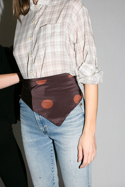 Pale Grey Plaid Francesca Shirt