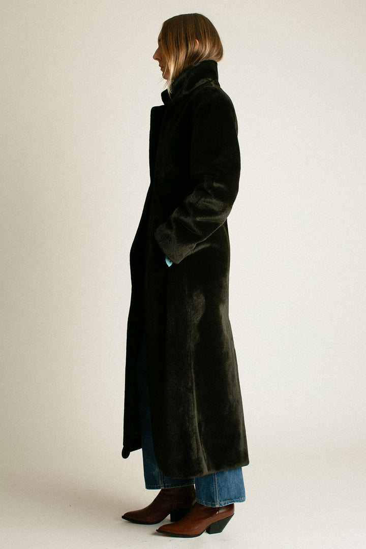 Paris Georgia - Black Faux Augustine Coat – BONA DRAG
