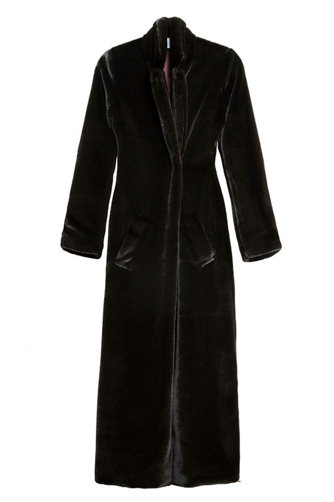 Black Faux Augustine Coat