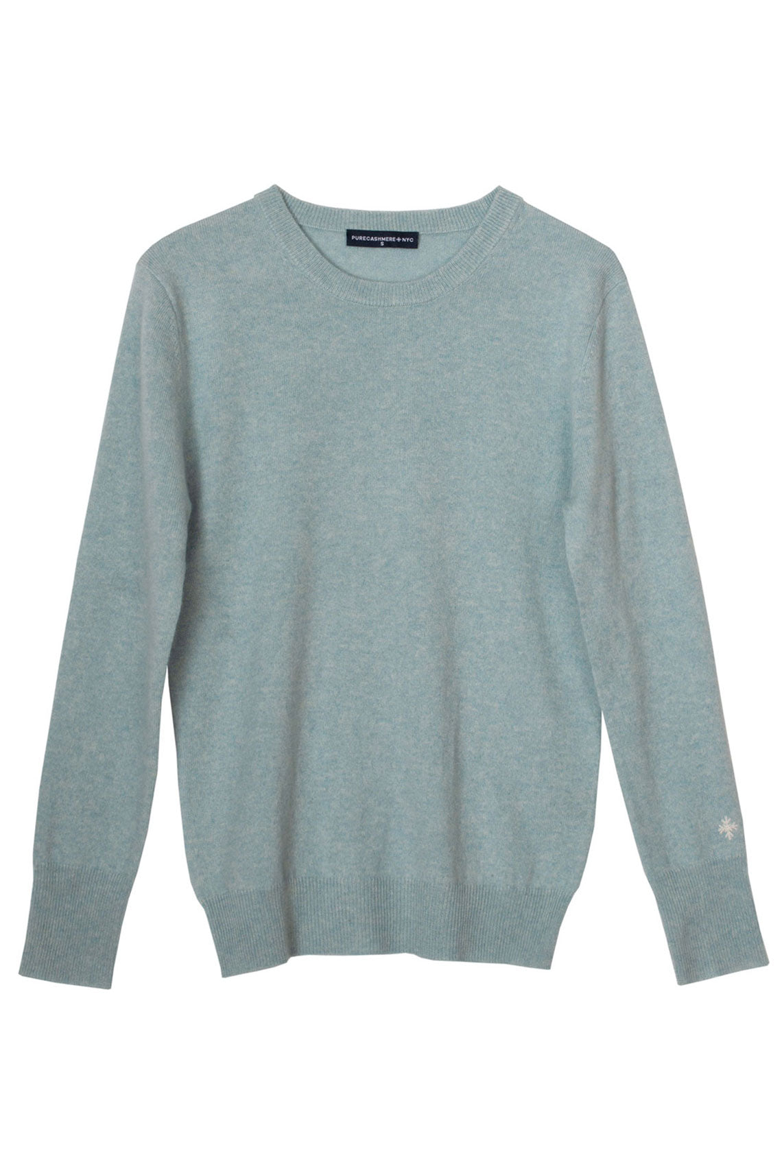 Eggshell Cashmere Crew Neck Sweater