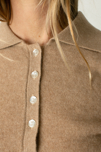 Camel Polo Sweater