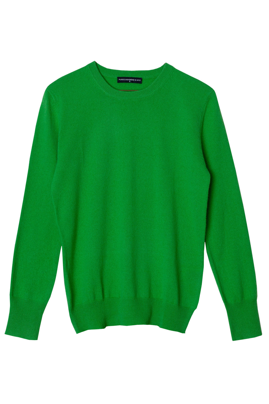 Green Cashmere Crew Neck Sweater
