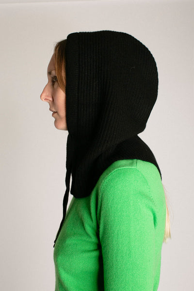 Black Cashmere Balaclava